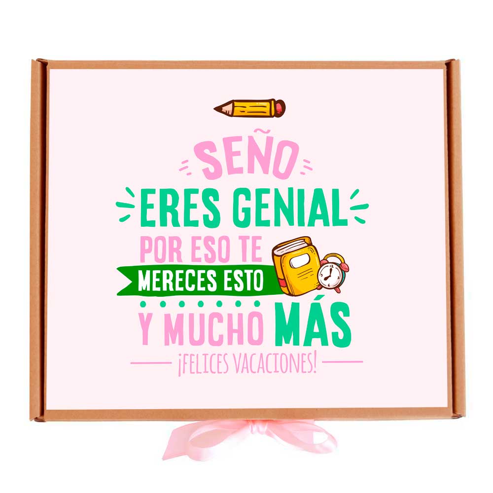 Seño eres genial - Caja de golosinas