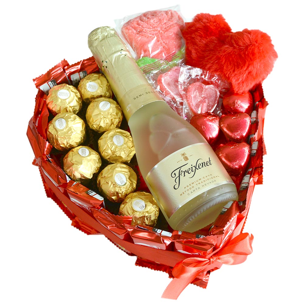 Tarta de San Valentín - Chocolatinas