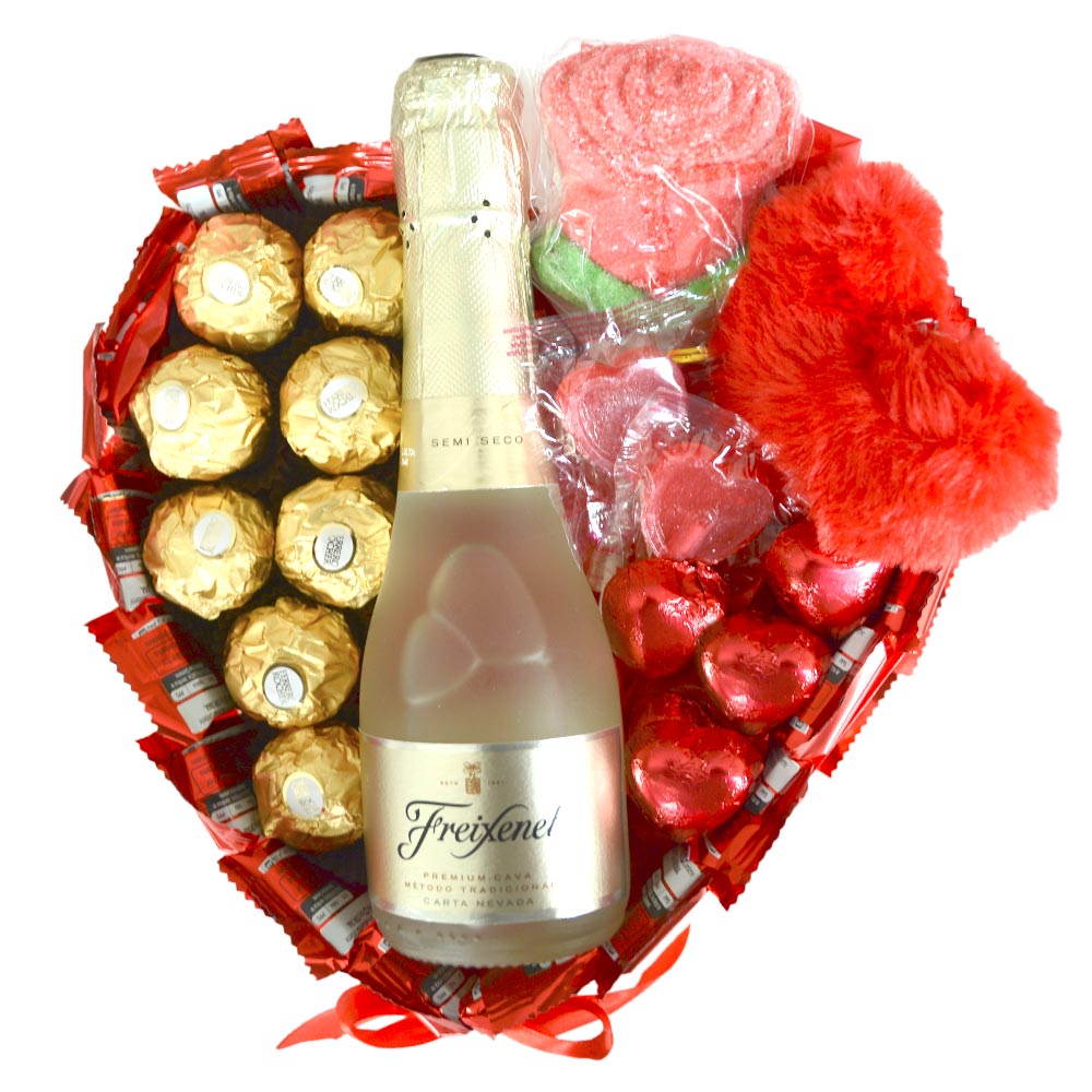 Tarta de San Valentín - Chocolatinas