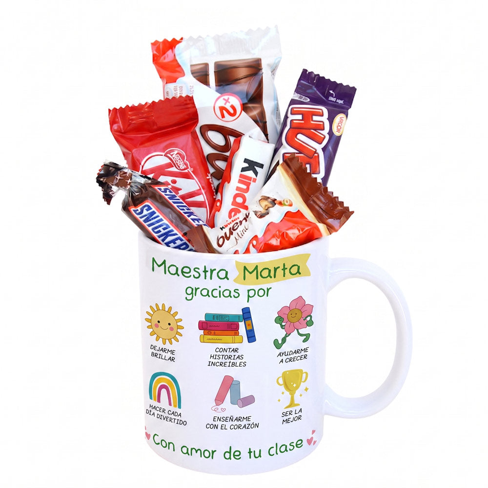 Taza - Maestra, con amor de tu clase