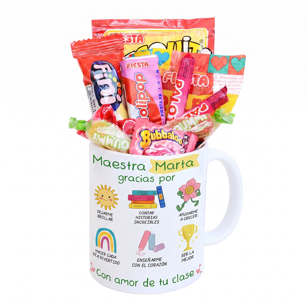 Taza - Maestra, con amor de tu clase